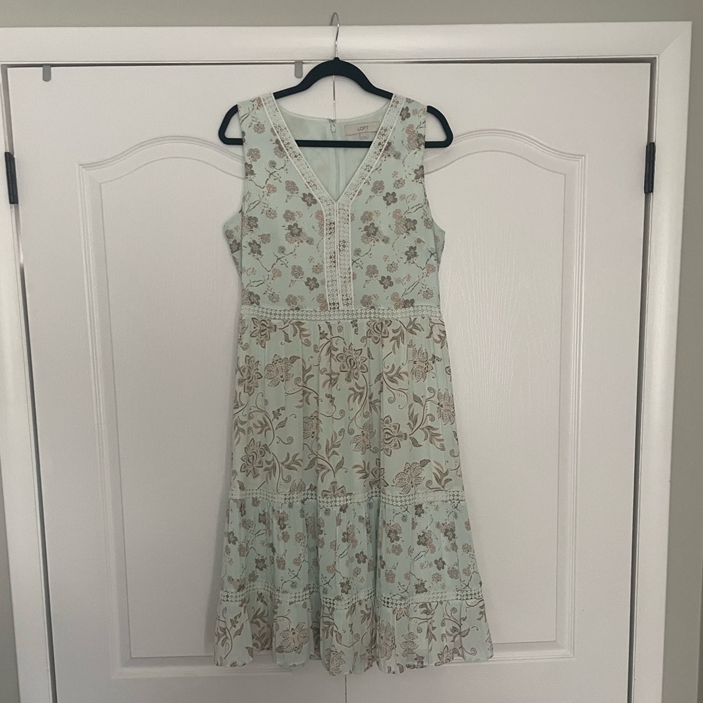 Beautiful floral dress with eyelet detail
